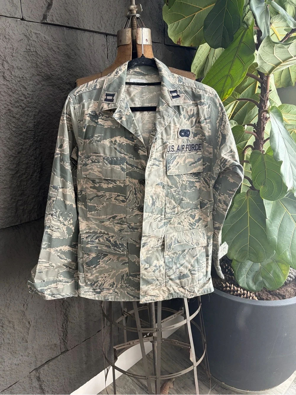 Men's Camouflage Utility Jacket - Sage Green